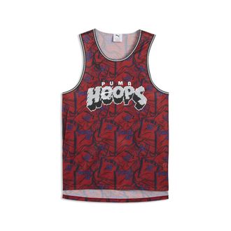 Puma Canotta da basket Flagrant Foul da uomo, Accessori, Rosso, 3XL