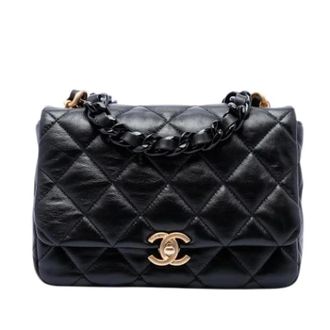 Chanel Pre-owned Flap Bag - Dames - Pre-owned - Zwart - Maat: ONE Size Leer