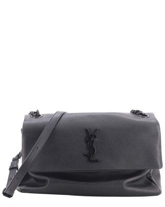 Saint Laurent Black Leather West Hollywood Shoulder Bag Medium (Authentic Pre- Loved)