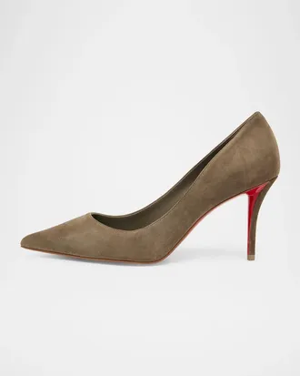 Christian Louboutin 80mm Miss Z Suede Pumps