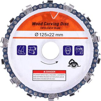 OEM Hoja De Sierra Circular De 5 Pulgadas Y 14 Dientes Para Amoladora Angular, Accesorio Para Cortar Y Tallar Madera - Tarjeta Naranja