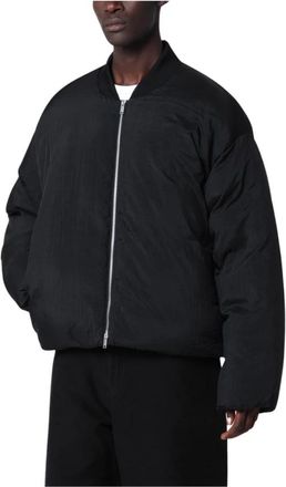 STUDIO NICHOLSON Frye Down Bomberjack - Heren - Bomber jackets - Zwart - L - Leer - Jassen