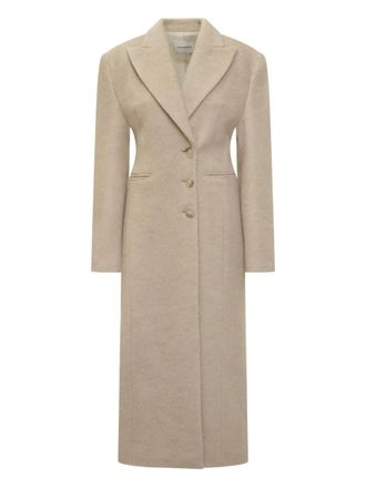 Andamane hourglass buttoned coat - women - Fabric - 42 - 108|IVORY