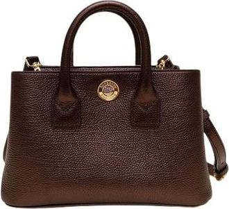 Burberry Mini Bermondsey House Check - - Bags - Donna - Marrone - ONE SIZE