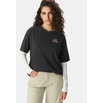 Ikks T-shirt met korte mouwen en ronde hals, opdruk op achterkant