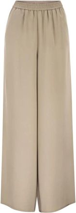 Max Mara Dames, Broeken, Beige, Maat: M