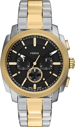 Fossil Machine Chronograph Two-Tone Bracelet Watch, 44mm in Two Tone at Nordstrom