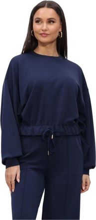 Summum Jersey Soft Scuba Top - Dames - Sweatshirts - Blauw - M - Hoodies & sweatvesten