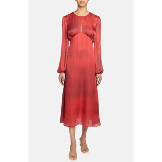 Santorelli Imani Midi Dress in Scarlet at Nordstrom, Size 4