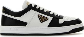 Prada BlackWhite Leather Sneakers
