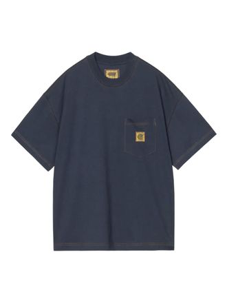 Carhartt Work in Progress x Nicholas Daley pocket-detail T-shirt - unisex - Organic Cotton - M - Blue