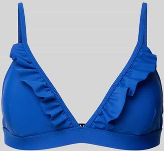Shiwi Bikini-Oberteil mit Volants Modell Beau in Royal, Gr&ouml;&szlig;e 36