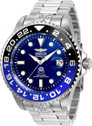 Invicta Grand Diver Automatic Blue Dial Batman Bezel Mens Watch 21865