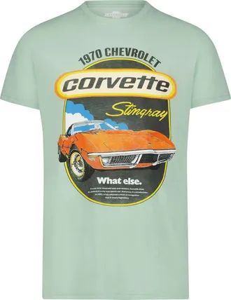 Lucky Brand Corvette Graphic T-Shirt in Grayed Jade at Nordstrom, Size X-Large