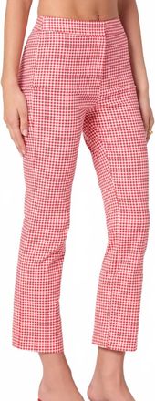 Astr Alma Gingham Pants In Red