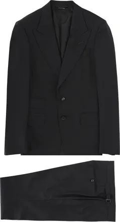 Tom Ford Grand Overcheck Shelton Wool Blazer And Trousers Suit