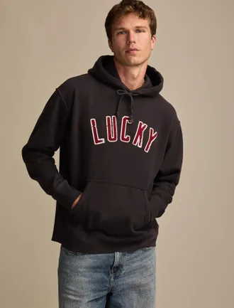 Lucky Brand Mens Lucky Arch Hoodie