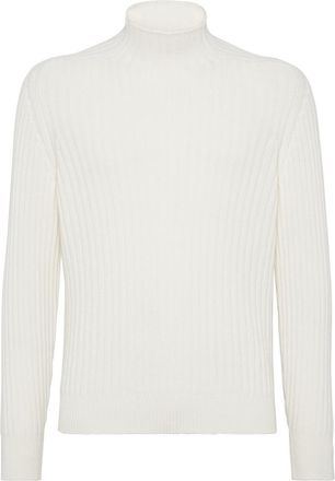 Brunello Cucinelli Ribbed turtleneck sweater in Panama at Nordstrom, Size 58 It