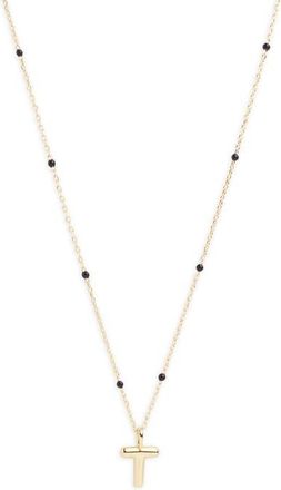 Argento Vivo Initial Pendant Necklace in Gold T at Nordstrom