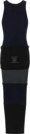 Balenciaga Womens Black Cotton Long Dress