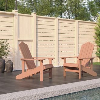 vidaXL Sillas De Jard&iacute;n Adirondack 2 Pcs Break