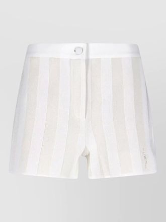 Fendi straight shorts side pockets striped pattern