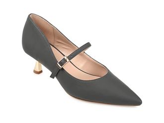 Journee Collection MANZA High Womens Heels Charcoal : 9 M, Synthetic