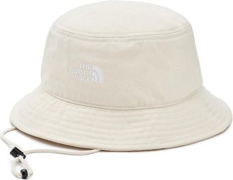 The North Face Norm Bucket Caps White Dune/Raw Undyed : SM/MD, Cotton/Polyester/Twill