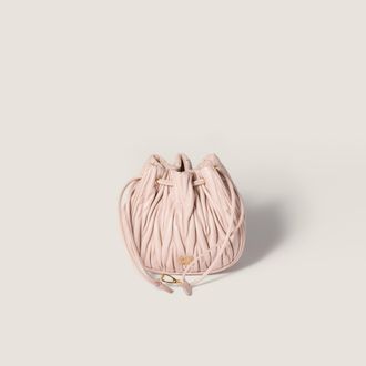 Miu Miu Matelass&eacute; nappa leather pouch