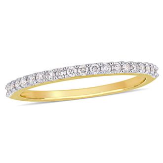 Amour 1/5 CT TW Diamond Anniversary Band In 10K Yellow Gold