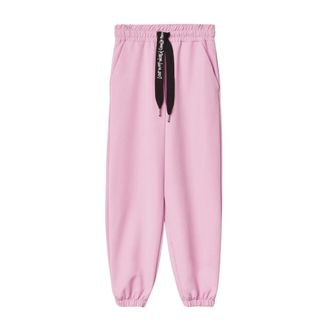 Ga&euml;lle Paris Logo trekkoord sweatpants in katoen Roze orchidee - Dames - Sweatpants - Roze - M - Katoen - Broeken