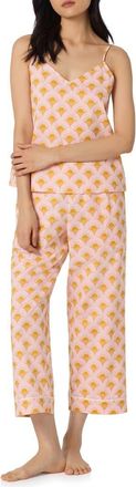 Bedhead Pajamas Print Cotton Crop Pajamas in Deco Sunset at Nordstrom, Size X-Small