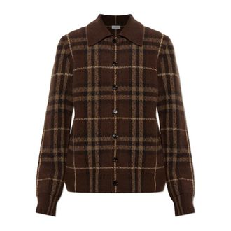 Burberry Truien & Vesten, Heren, Bruin, XL, Kasjmier, Craig Cashmere Cardigan