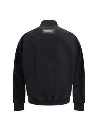 Dsquared2 Hybrid Bomber Jacket - Black