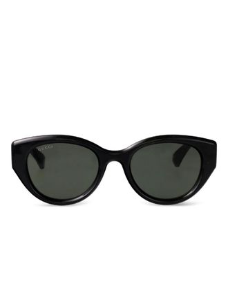 Gucci GG1976SK logo sunglasses - women - Acetate - 52 - Black