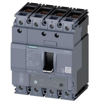 SIEMENS 3va11 100a 4 Polos 25k Disyuntor De Caja Moldeada 3va11103ff460aa0
