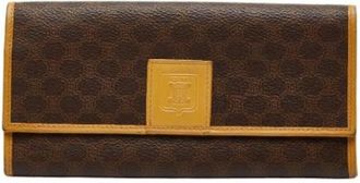 Celine Pre-owned Wallets, female, Brown, Size: ONE SIZE Pre-owned Long wallet (tri-fold)
