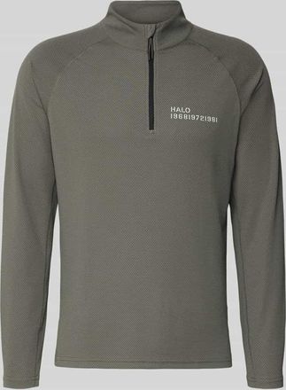 Halo Longsleeve mit Stehkragen und Rei&szlig;verschluss Modell SORONA in Dunkelgrau, Gr&ouml;&szlig;e XXL