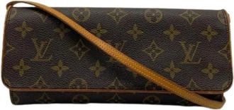 Louis Vuitton Pre-owned Pochette Schoudertas - Dames - Vintage Schoudertas - Bruin - ONE Size - Leer - Vintage