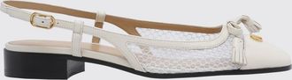 Valentino Garavani Ballerina Valet Du Roi in pelle e nylon a rete