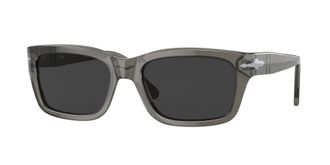 Persol Polarized Grey Rectangular Mens Sunglasses PO3301S 110348 54