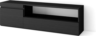 Skraut Home Skraut Home - Mueble Tv, Televisi&oacute;n, Muebles De Sal&oacute;n, Almacenaje, 150x45x35cm, Para Tv Hasta 65, Con Almacenamiento, Estilo Moderno, Negro