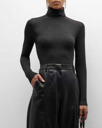 Majestic Filatures Soft Touch Long-Sleeve Turtleneck