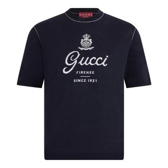 Gucci Hombre, Camisetas, Azul, Talla: M