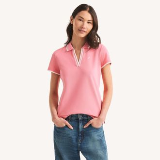 Nautica Womens Sustainably Crafted Deck Polo