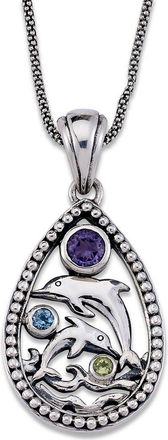 Samuel B. Silver 0.78 Ct. Tw. Gemstone Pendant