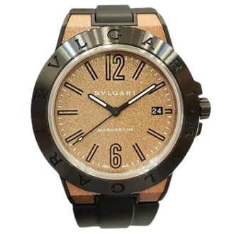 Bulgari Pre-owned Vintage Polshorloge - Heren - Pre-owned - Bruin - Maat: ONE Size