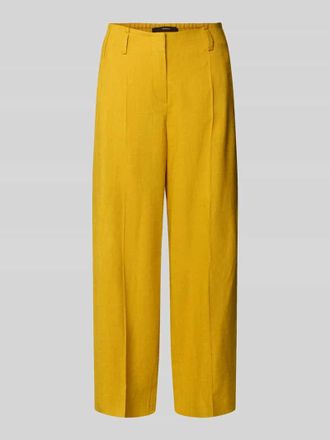 Windsor Wide Leg Hose aus Leinen-Mix in Gold, Gr&ouml;&szlig;e 34