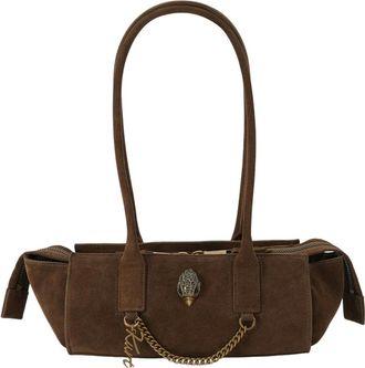 Kurt Geiger Tassen, Dames, Bruin, ONE Size, Leer, Sloane East West Schoudertas