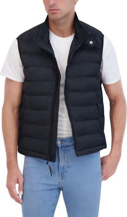 Robert Graham Water Resistant Quilted Puffer Vest in Black at Nordstrom, Size X-Large